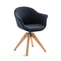 Винтажное Офисное кресло Quilda единый размер синий LA REDOUTE INTERIEURS  фото, kupilegko.ru